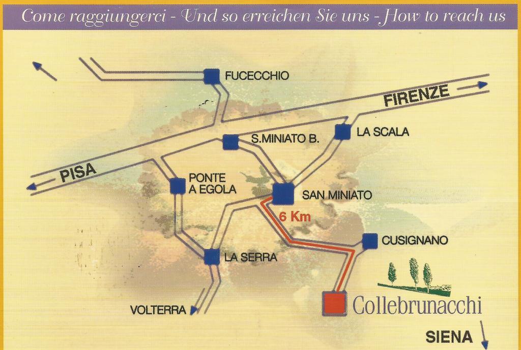 Collebrunacchi B&B San Miniato Exterior foto